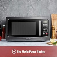 Vista 7 de Toshiba AC25CEW-BS - Horno tostador digital y horno microondas EM131A5C-BS con sensor inteligente, interior fácil de limpiar, modo ecológico
