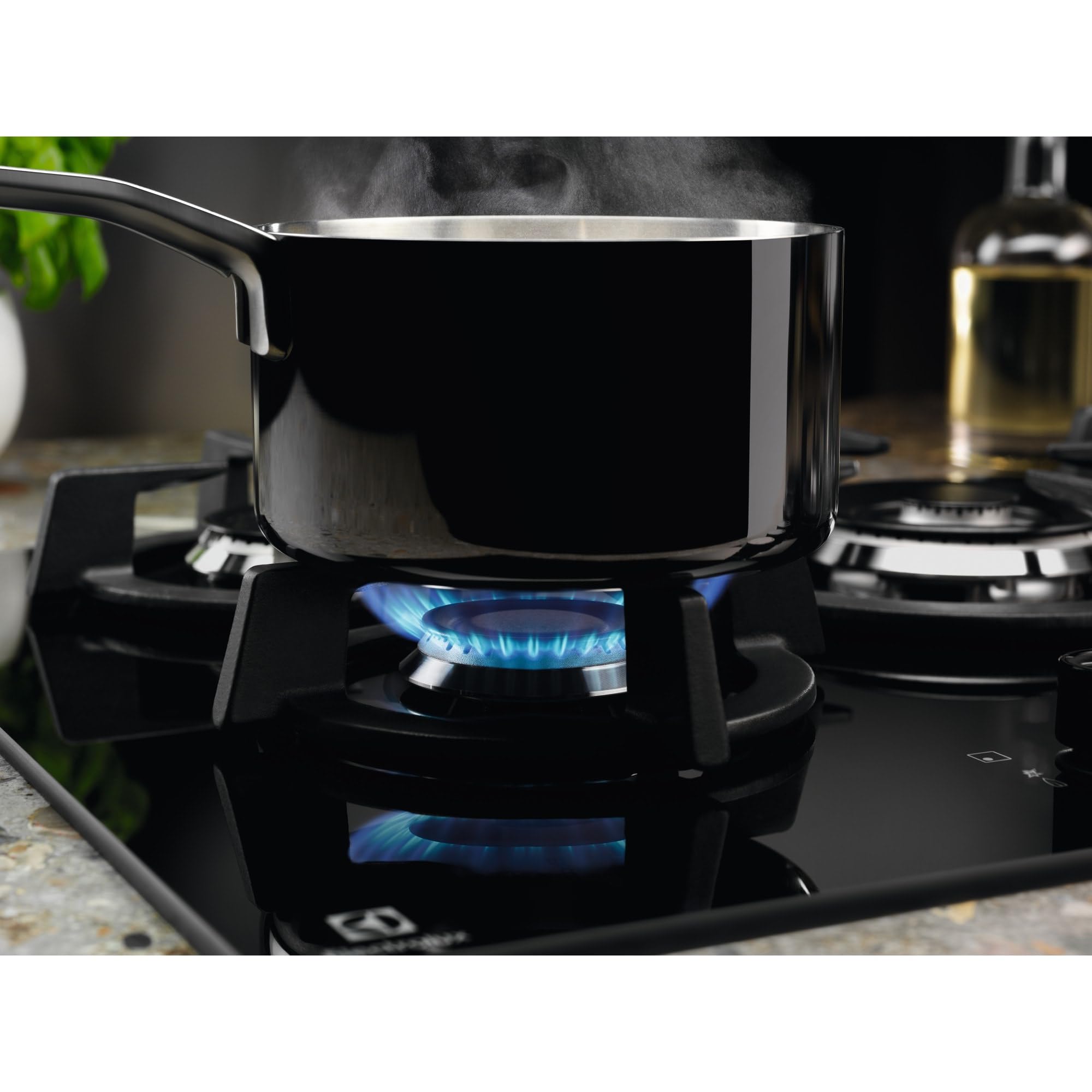 Electrolux EGG64272K - Placa de cocción a gas, 60 cm, 4 fuegos, parrillas
