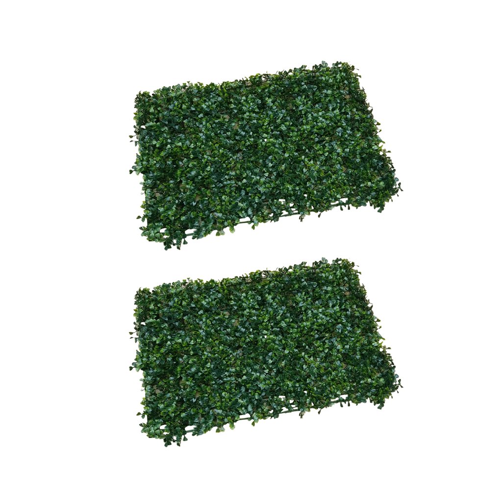 Segolike 2 Pieces Artifical Turf Lawn Green Grass Rug Landscape Wall Ornament Mat - #2, Green-image-38