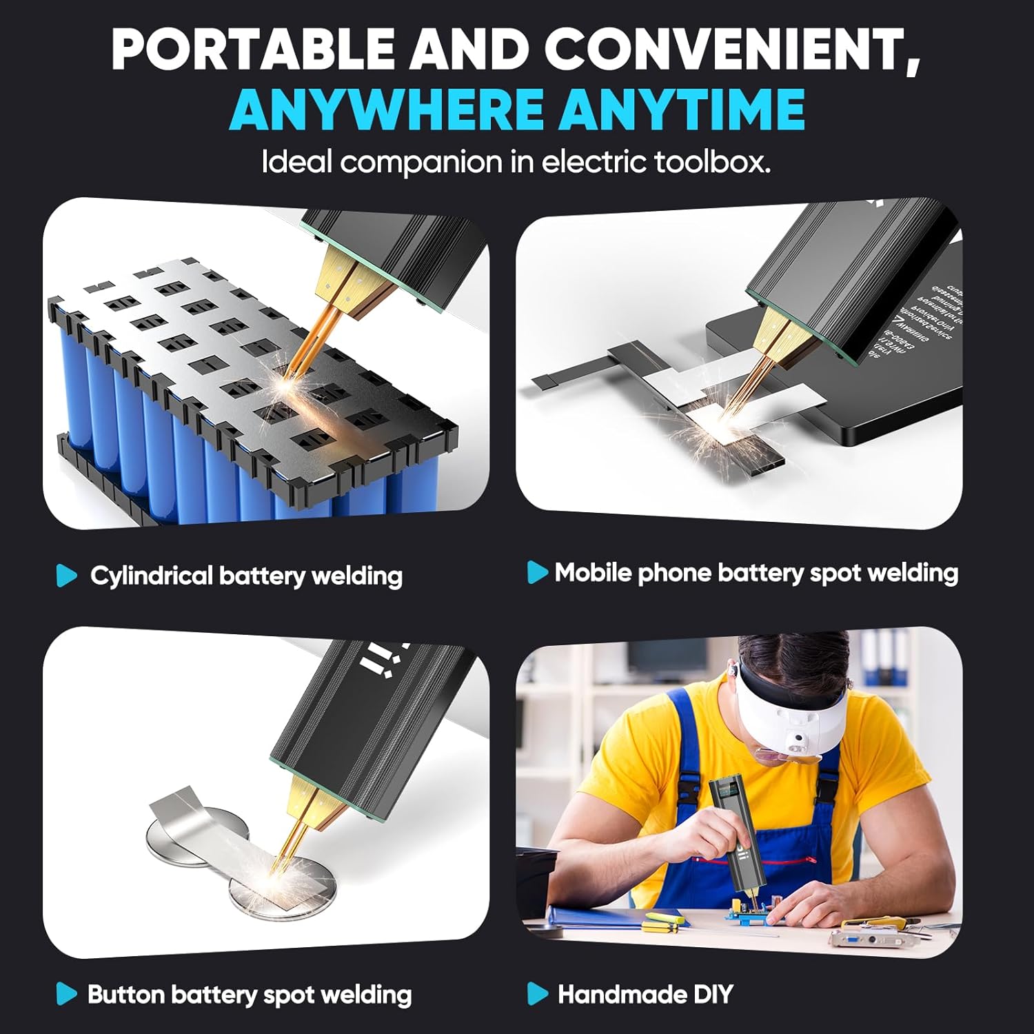 SeeSii 18650 Battery Welder: Portable and Versatile Spot Welding