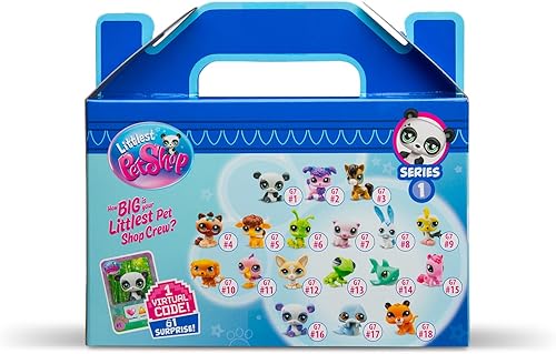 Miniatura 6 de Littlest Pet Shop, Pet Surprise Trios - Gen 7, Pets #1 - #18, Auténtica figura de cabeza Bobble LPS, juguete de imaginación coleccionable animal,