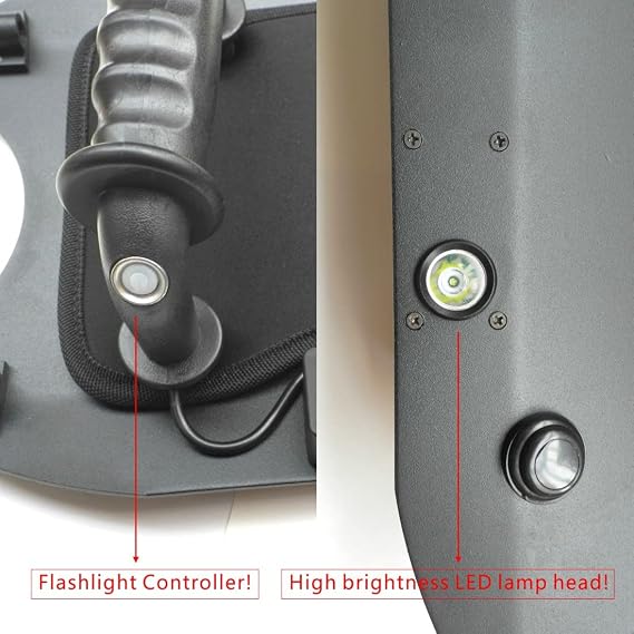 Shindn Multifunctional Self Defense Metal Shield and Buckler Polymer Shield