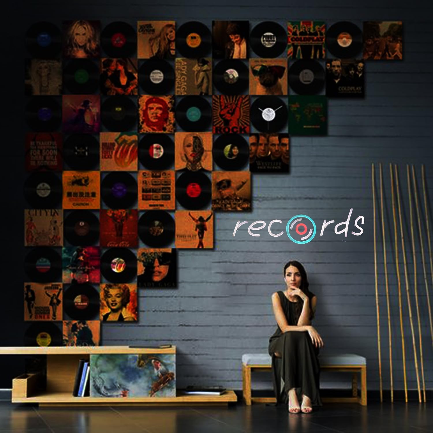 Records Led Sign, Recorder Neon Light, Disc Player Neon Sign, Recording Led Light, Music Show Studio Room Wall Decor, Vinyl Disc Neon Light Bedroom Game Room Wall Art Christmas Birthday Gift - Image 7