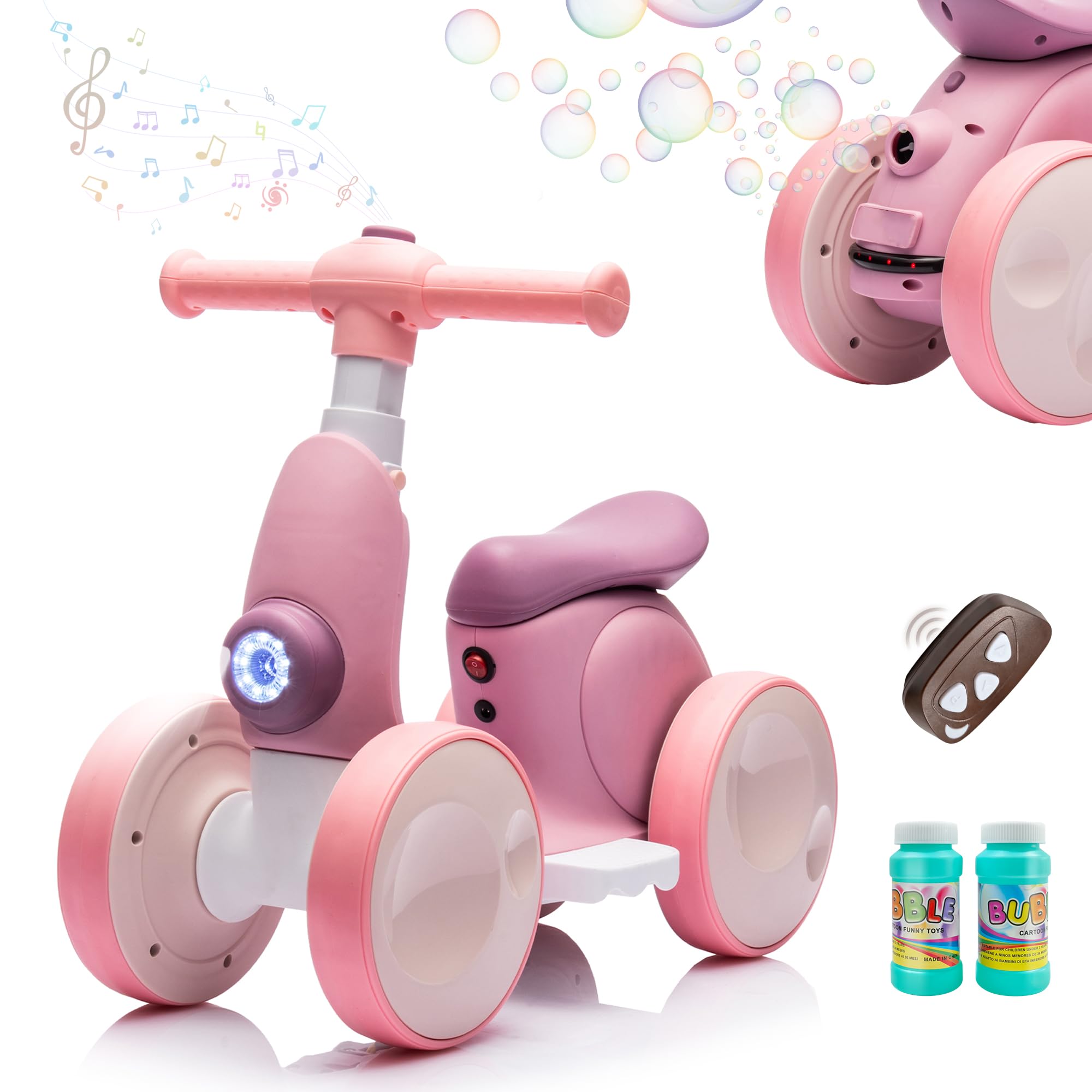 Amazon.com: JoyRydz 6V Electric Baby Balance Bike with Bubble