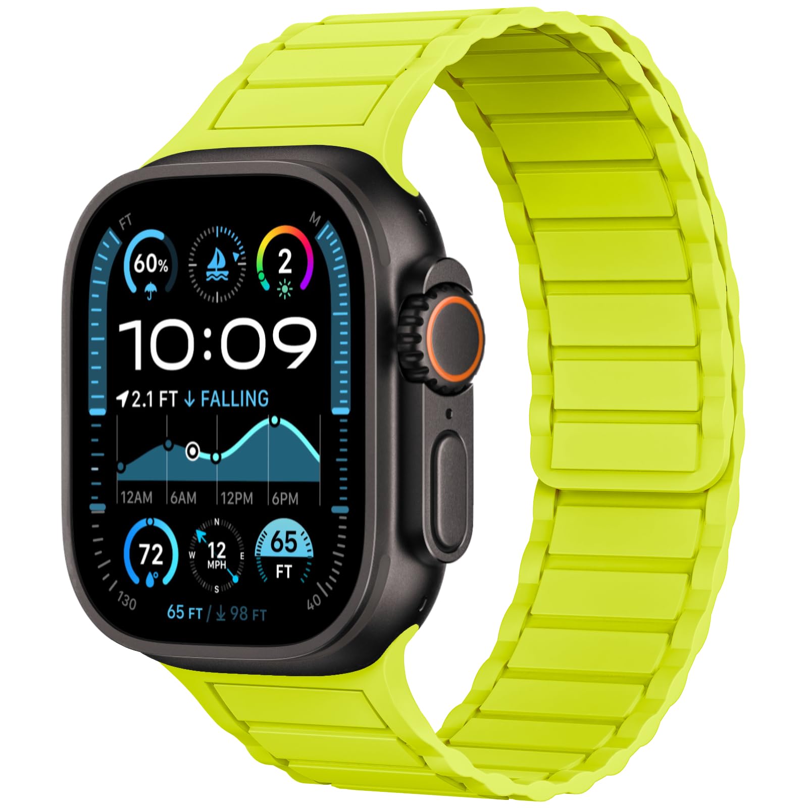 THWALK Solo Loop - Correa deportiva de silicona compatible con Apple Watch Ultra 3/2/1 de 49 mm, Series 11/10 46/42 mm, 9/8/7 45/41 mm, SE 6/5/4 44/40 mm, 3/2/1 42/38 mm