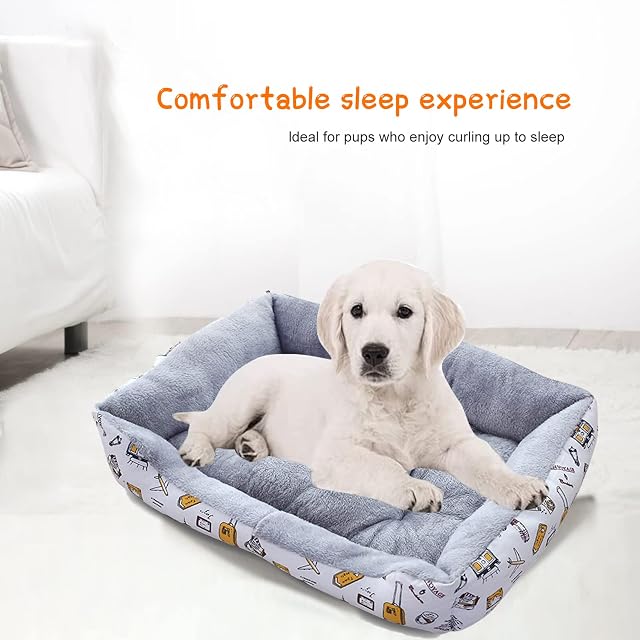 Foto 6 de 7 de PETCUTE Cesta para Perro cómoda, Lavable, cojín para Perros y Gatos, Lavable a máquina