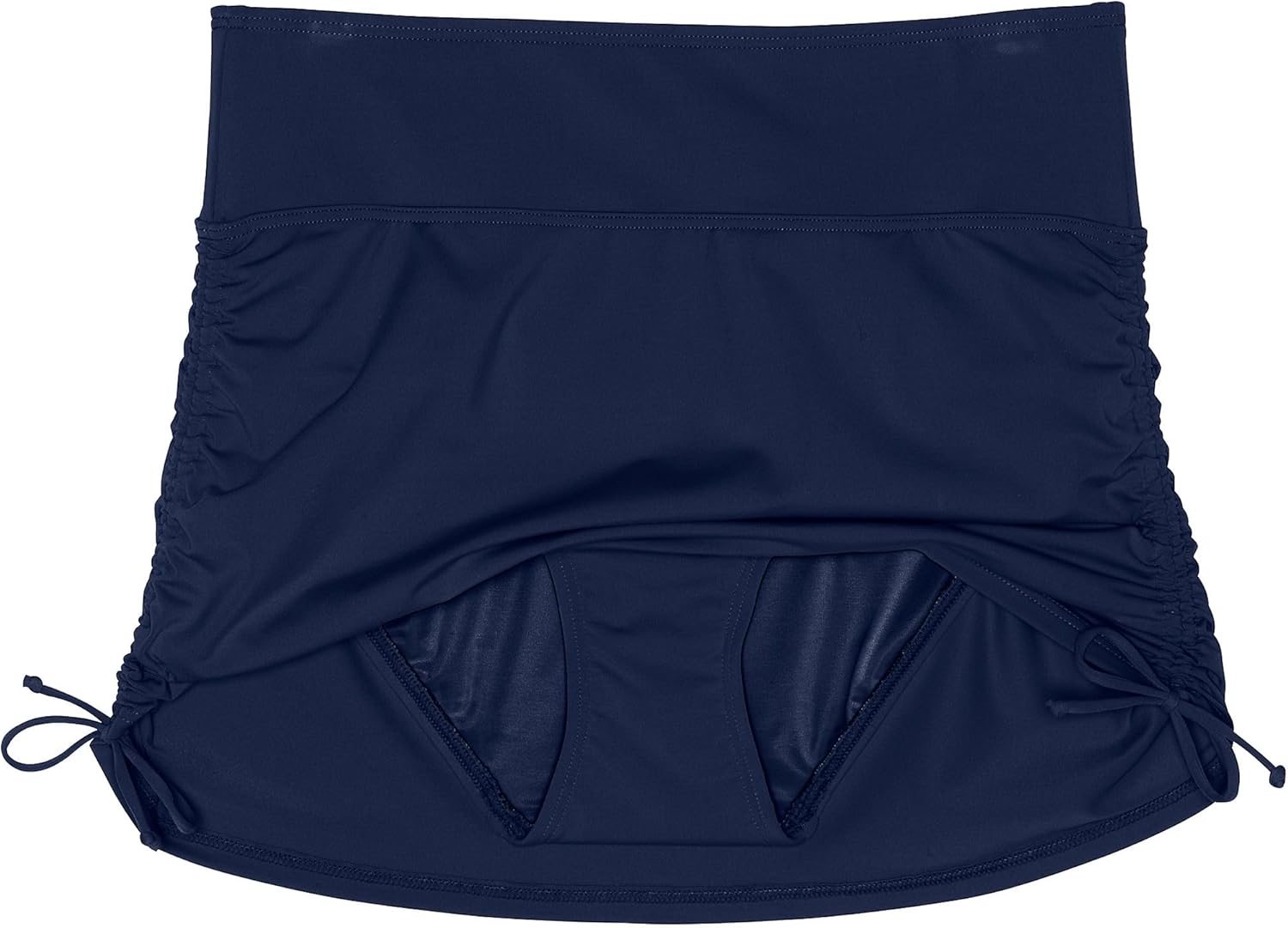 Lands' End Womens Chlorine Resistant Adjustable Swim Skirt Control Deep Sea Navy Regular 18 - Image 5