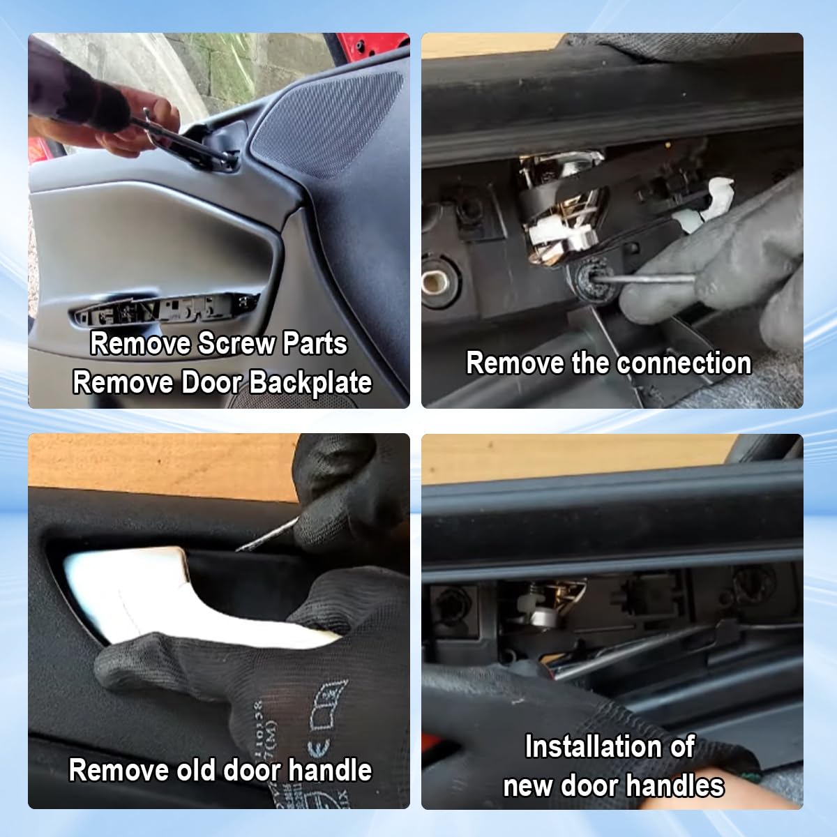 ZAMDOE Maniglia Interna Porta Anteriore Sinistra per Alfa Romeo Giulietta SX (dal 2010) 156092167 156092161 156092157 Lato Guida Maniglia Portiera