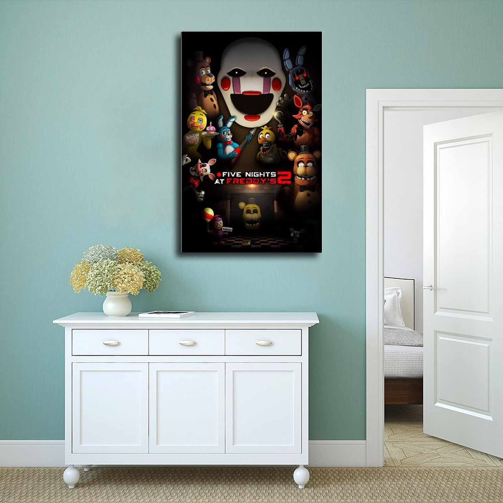 Poster Sur Toile Moondrop FNAF 30x45 Cm - Décoration Murale Chambre, Bureau - Cadeau Fan Five Nights At Freddy's - 4