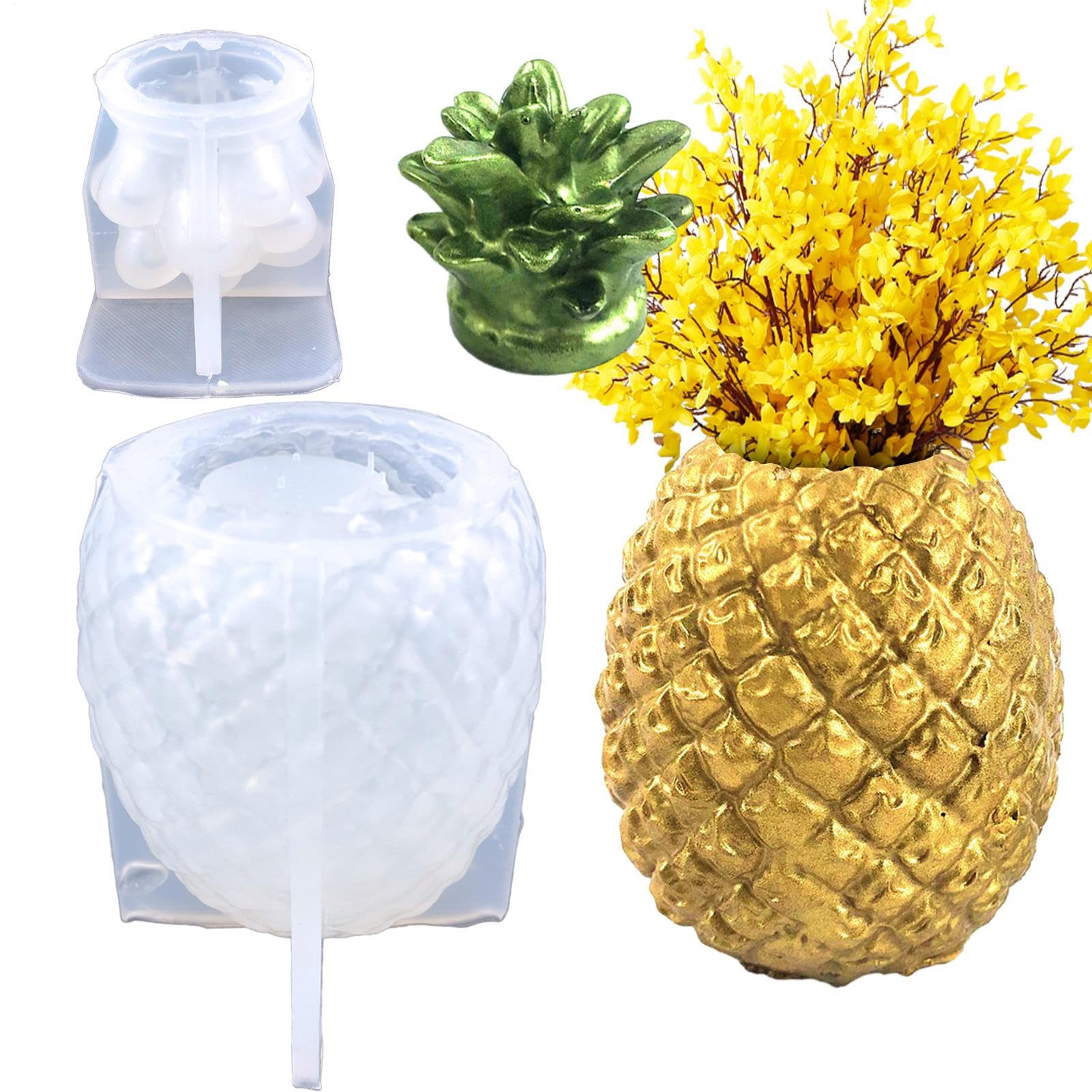 Moule ananas résine époxy pot de fleur contenant pour bijoux et ornements DIY