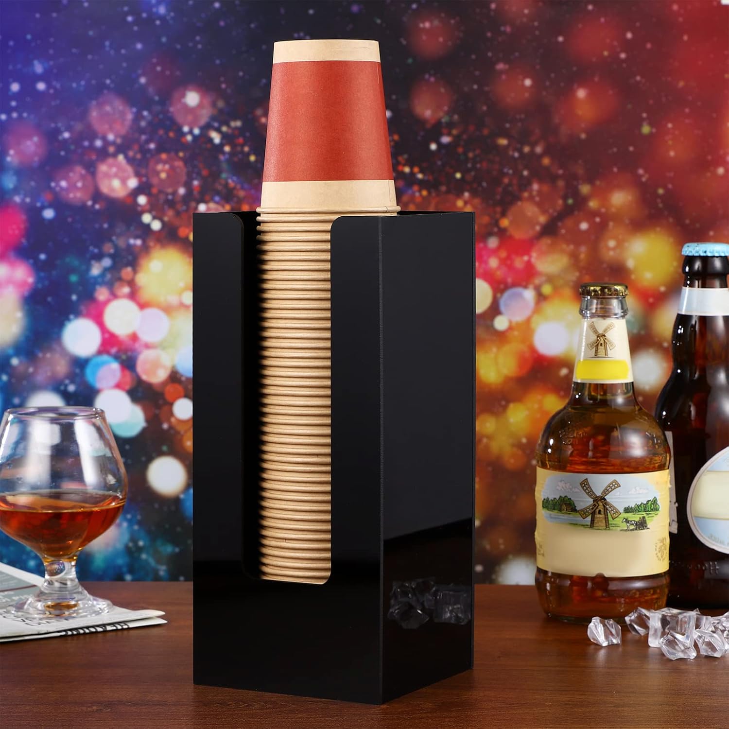 2pcs Cup Holder Organizers Cup Dispenser Stand Rack for Bar Restaurant Hotel