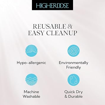 HigherDOSE Infrared Sauna Blanket Towel Insert - Reusable & Machine-Washable Liner for Infrared Blanket - 100% Organic Cotton Sauna Towel - Absorbs Sweat & Simplifies Clean-Up (30 x 69)