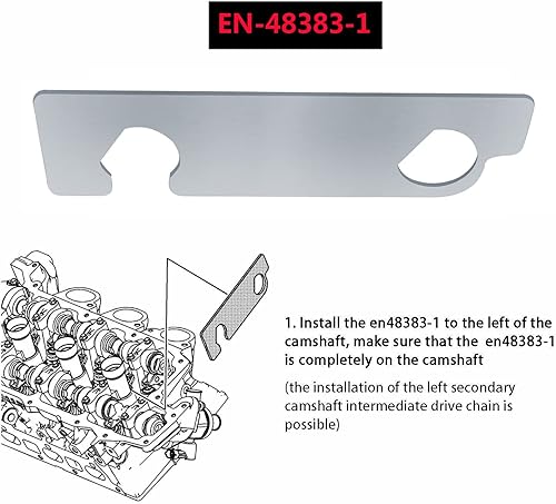 Miniatura 4 de Kit de sincronización de herramienta de retención de árbol de levas para automóvil, EN 48383/EN 46105, compatible con Vauxhall Opel Saab Cadillac