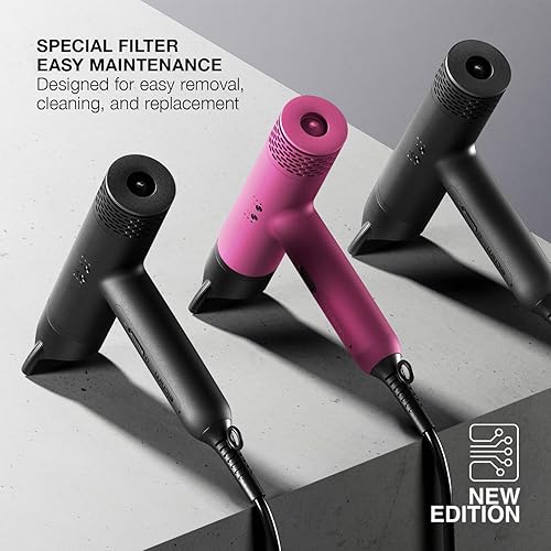 Miniatura 4 de Elchim - Secador de pelo profesional ultraligero Anemos V2 con tecnología Sonic Micro-Brushless - Negro, 1875 vatios