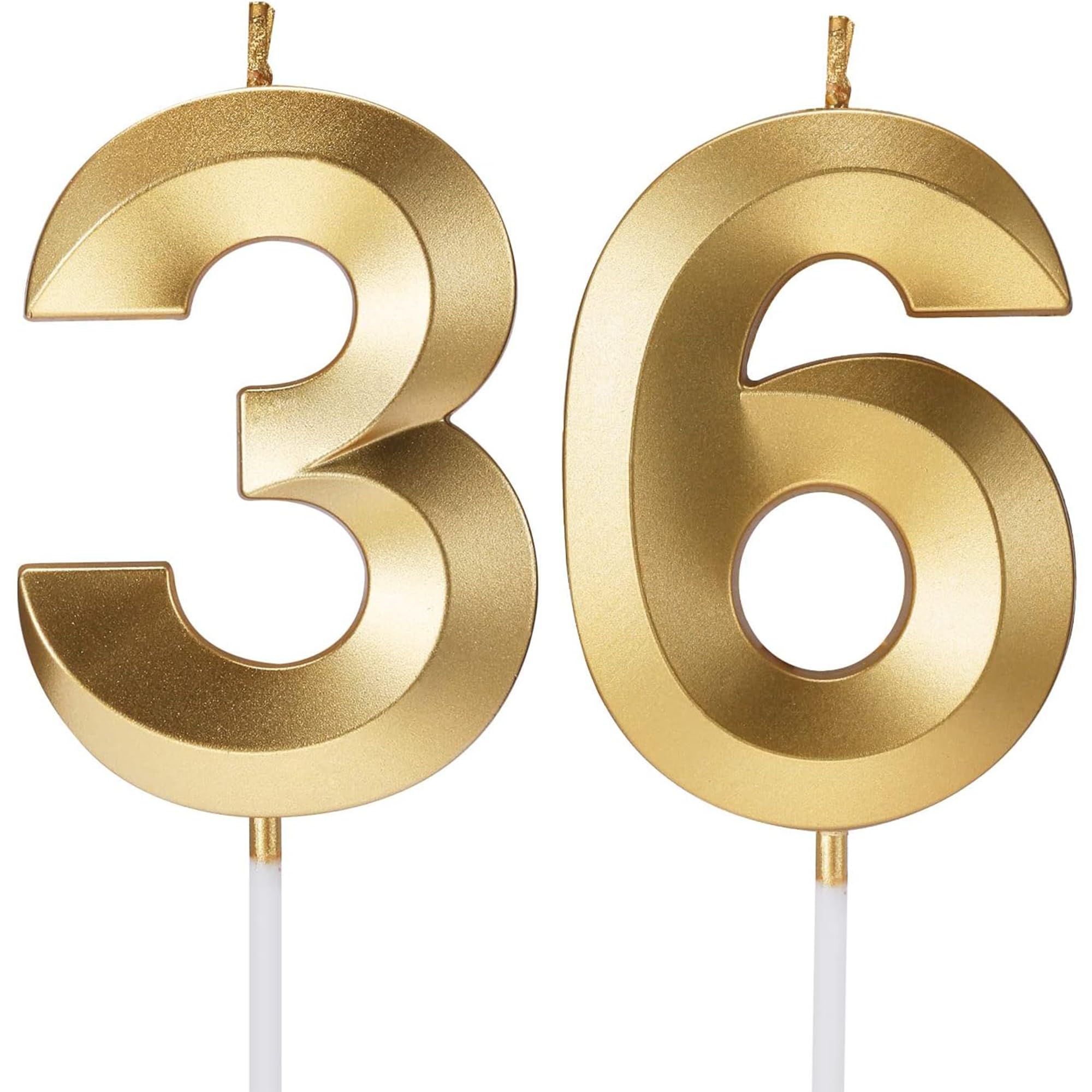 Birthday Candles Number Candles Age Year for Cakes Happy Birthday 3D Designed Wedding Anniversary Party Cake Topper Decorations