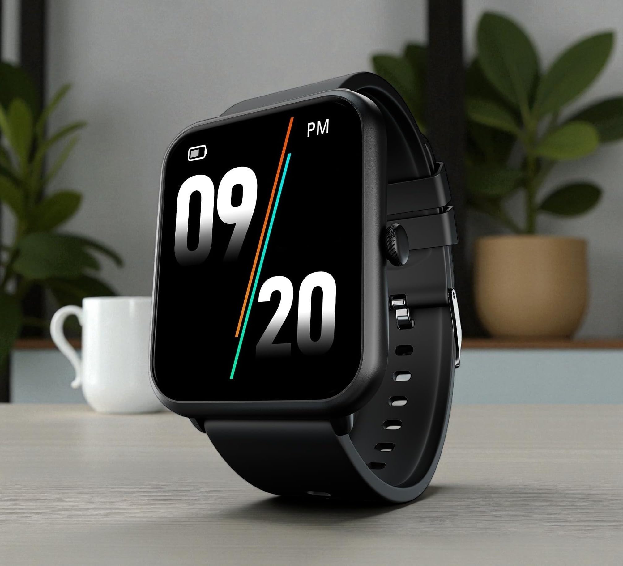 Mind Circus I Fitness Band Smart Watch for Men, Women, Boys, Girls, Kids – Single Touch Interface, Water Resistant, Workout Modes, Quick Charge Sports Smartwatch – Black-image-26