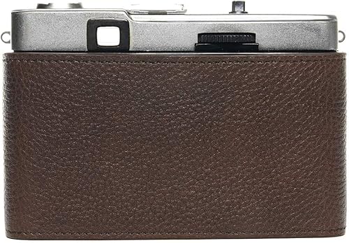 Vista 19 de Trip 35 - Funda de piel auténtica hecha a mano para cámara Olympus Trip 35 con correa de mano (negro)