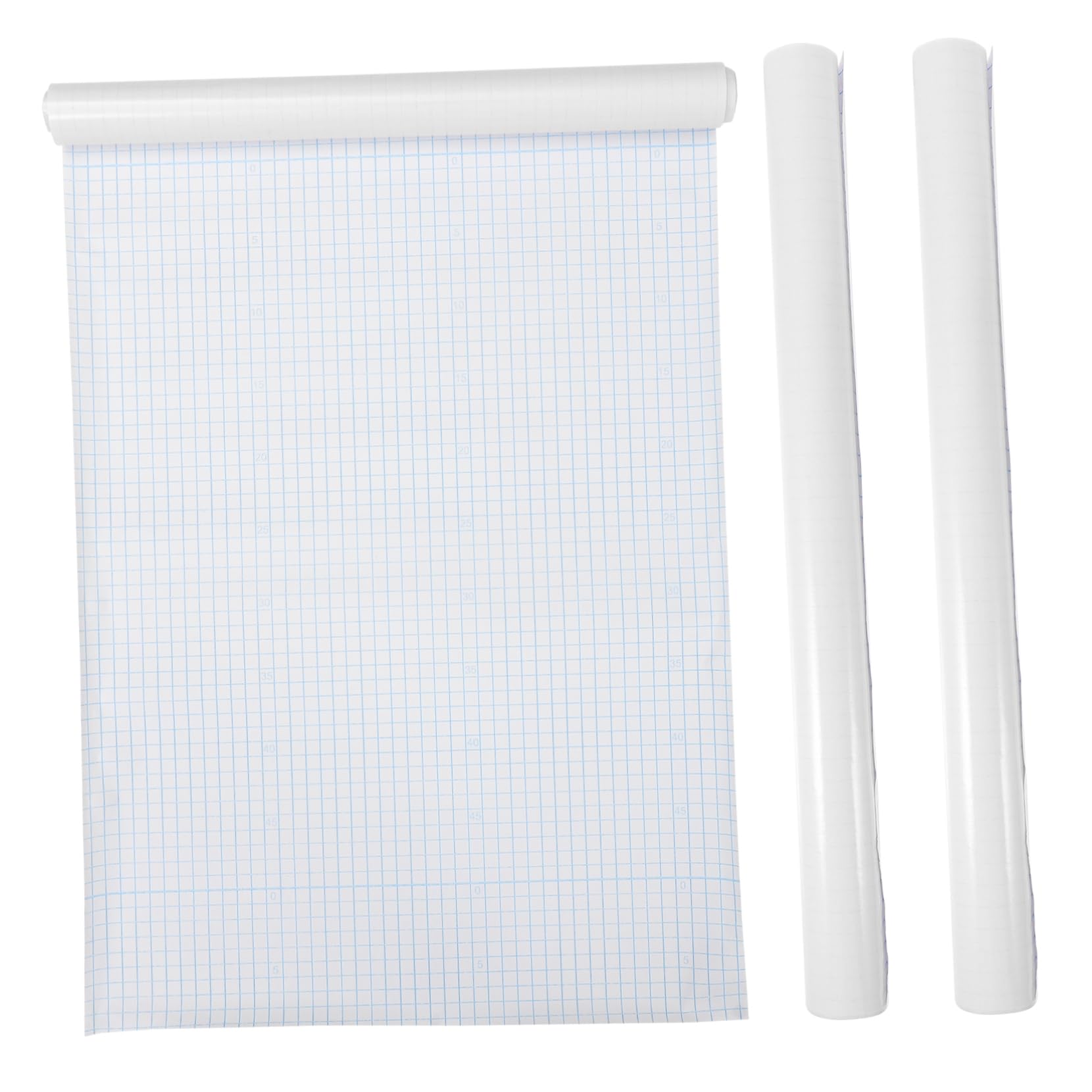 Tofficu Pellicola Adesiva Trasparente per Libri 45cm Larghezza 3 Pezzi in Pvc Protettiva e Pratica Copertina Autoadesiva per Foderare Libri e Riviste