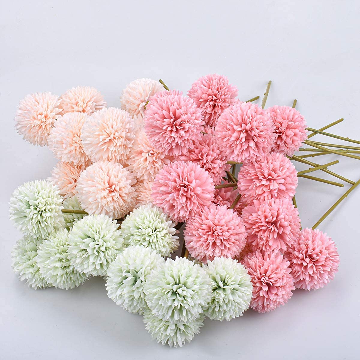 4 Bouquets De Fleur Artificielles Rose Fleurs Fausse Blanc Artificielle Glorieuse Bouquet De