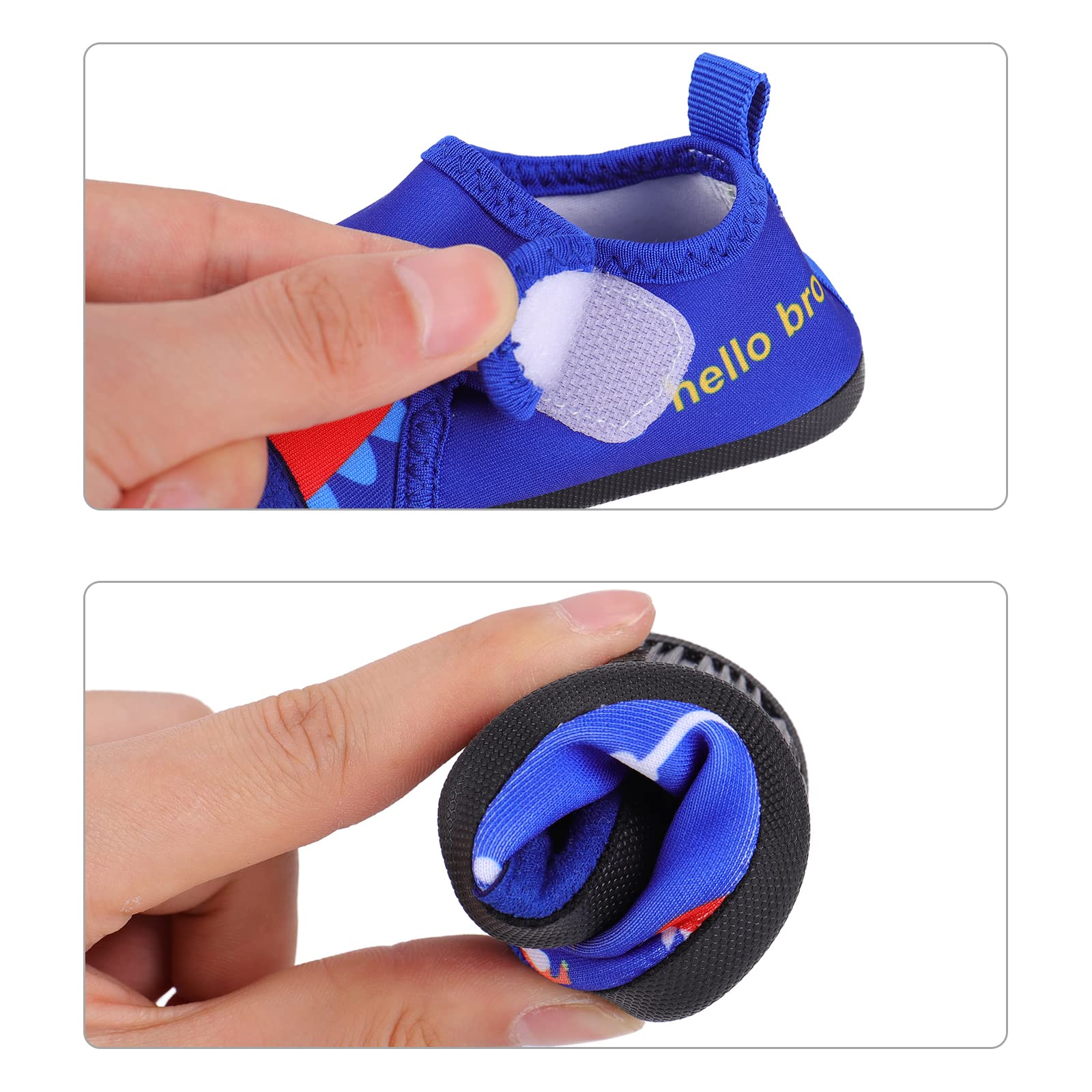 Zapatos Verano de Agua para bebés Zapatos Escarpines Antideslizantes para niños Calcetines Descalzo de Secado rápido para Playa Piscina natación