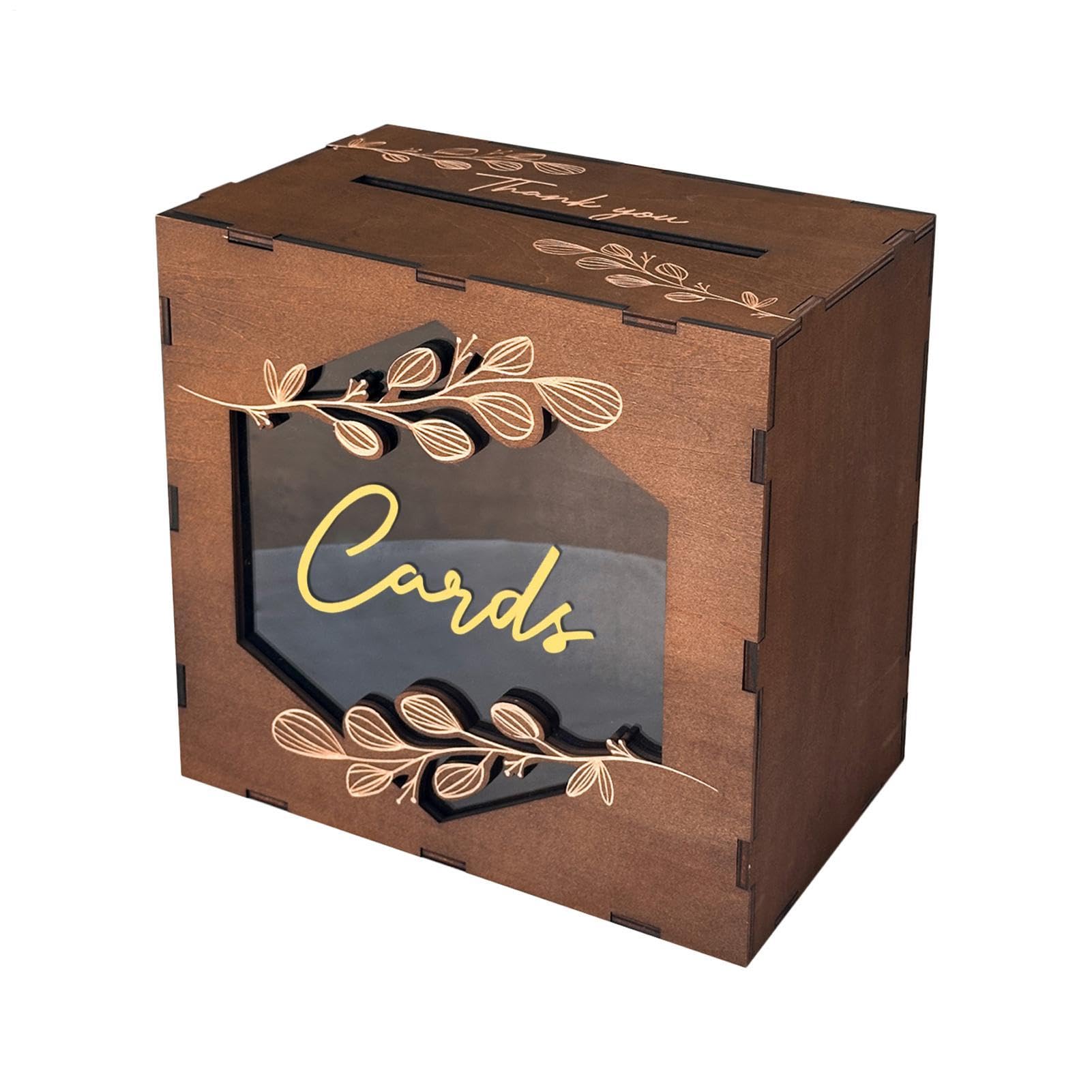 Soporte de recuerdos para boda en madera vintage ideal para organizar tarjetas de regalo