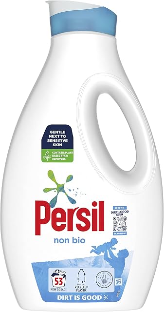Persil Non Bio Laundry Washing Liquid Detergent 53 Washes, 1.431L