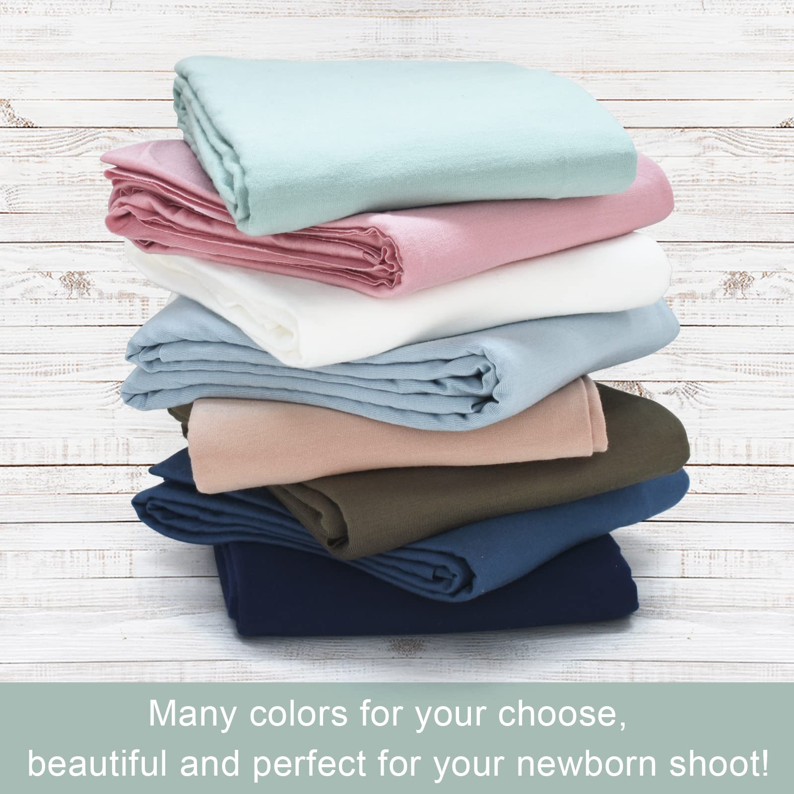 Fotorequisiten für Neugeborene, Baby-Foto-Requisiten, Wickeldecke für Babys, Jungen, Mädchen, Marineblau und Babyblau