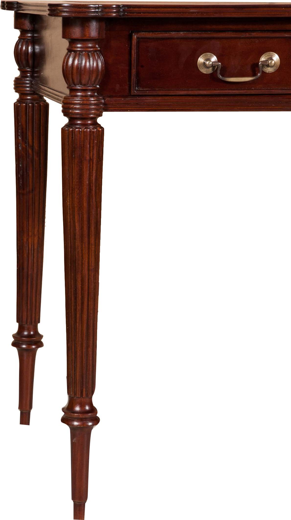 Biscottini Scrittoio vintage in pelle L126,5xPR65,5xH75,5 - Scrittoio antico in legno - Scrivanie classiche - Scrivania - Tavolino salotto - Scrivania salvaspazio
