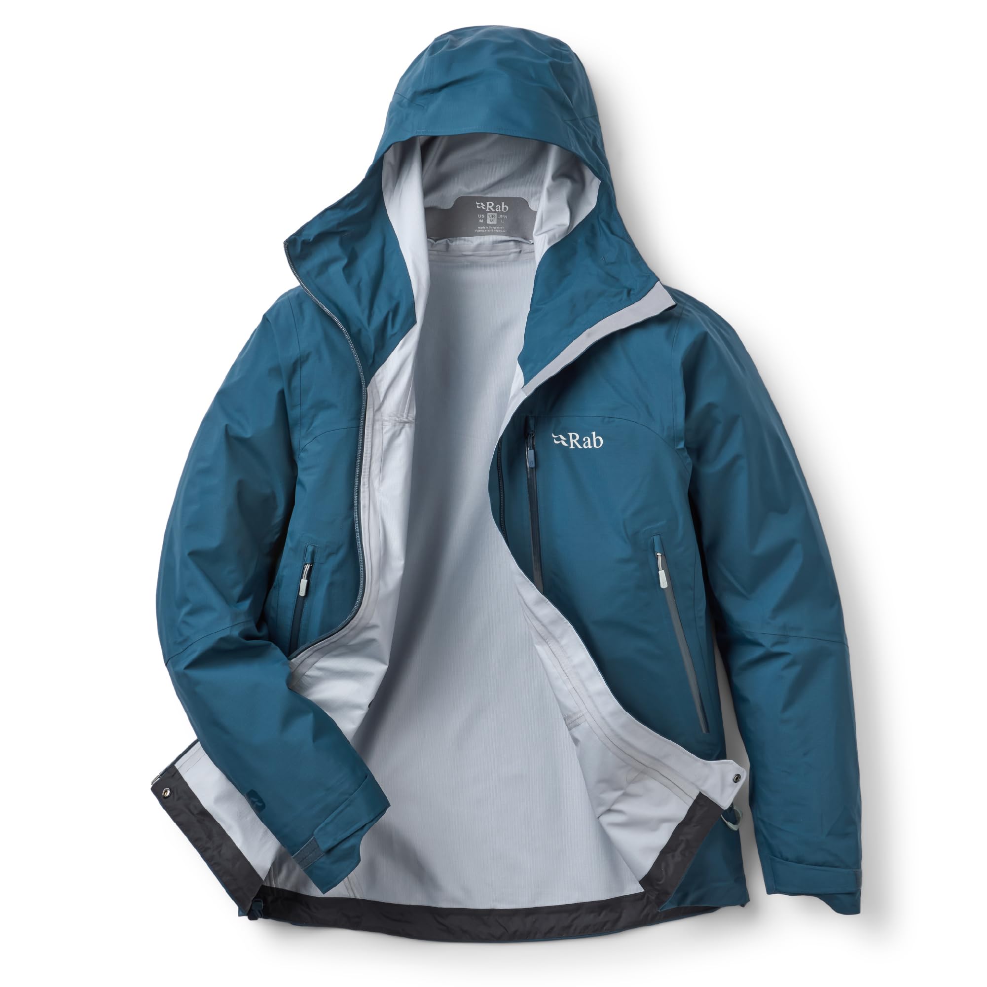 Rab Chaqueta Firewall Mountain para hombre, ligera, impermeable, con capucha, para escalada y senderismo