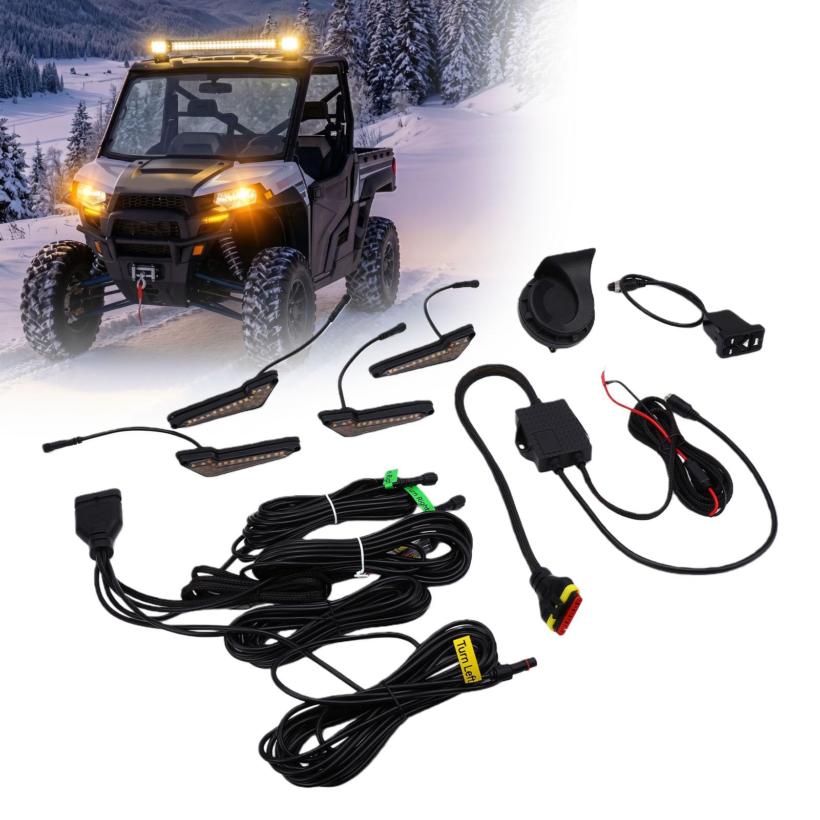 Kit Indicatori di Direzione UTV, Luci Ambrate