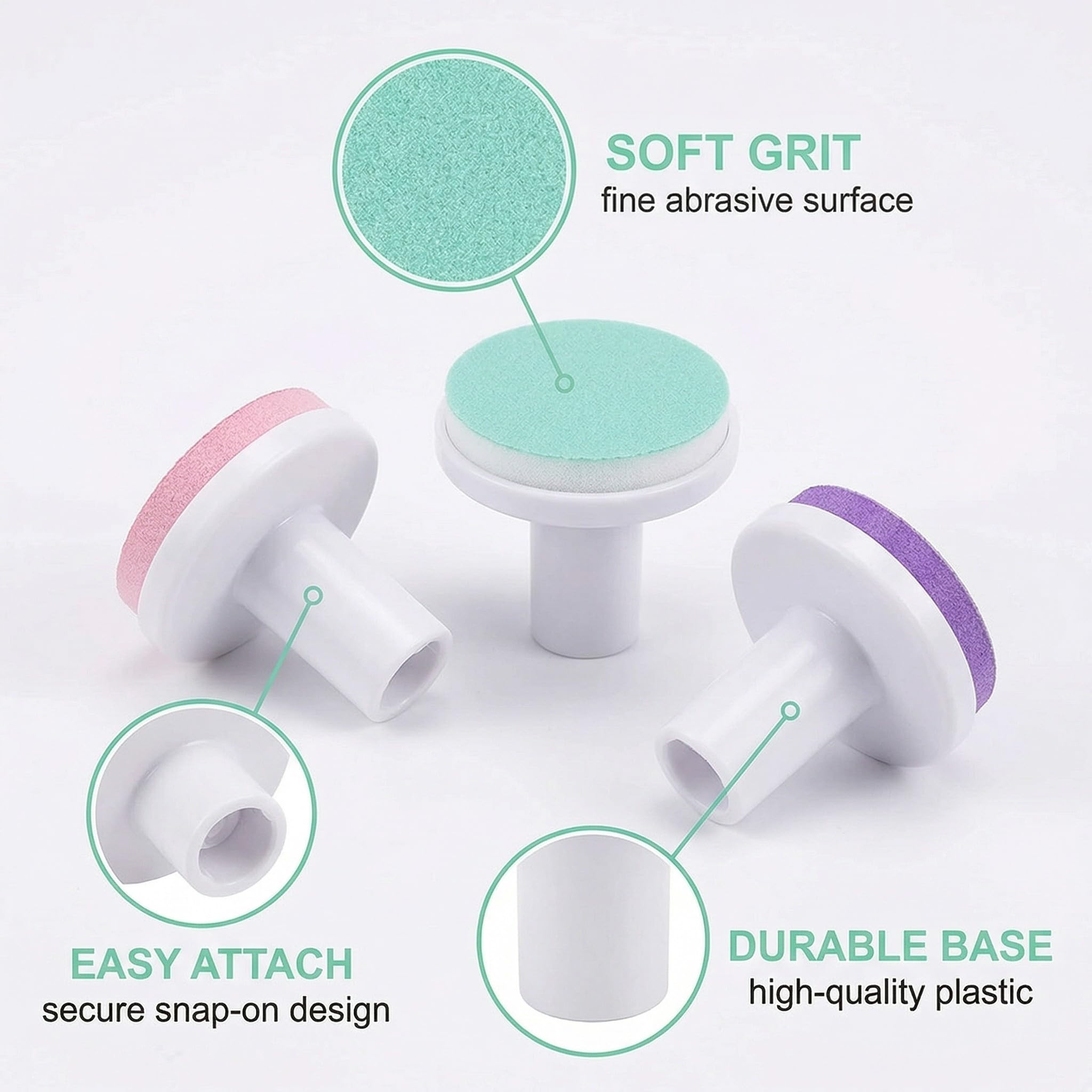 12 pièces recharges pour lime à ongles électrique bébé - Accessoires de soin des ongles doux et sûrs pour bébés dès 12 mois