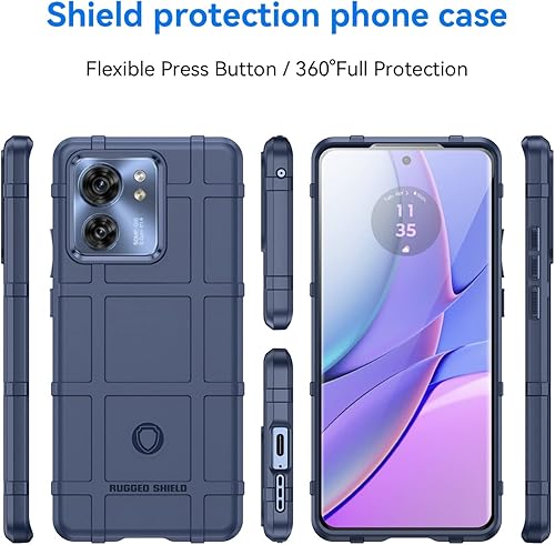 Miniatura 9 de Monwutong Funda delgada y duradera para Moto Edge 40, resistente funda protectora para exteriores con grado militar, a prueba de golpes y caídas y