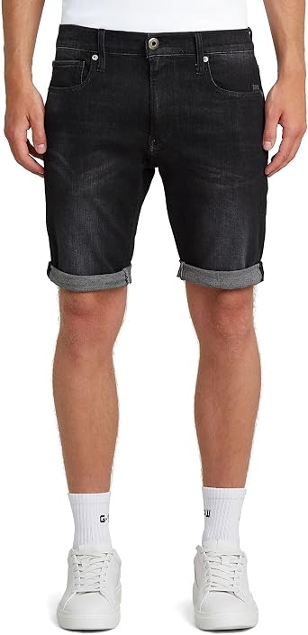G-STAR Mens 3301 Slim Fit Denim Shorts