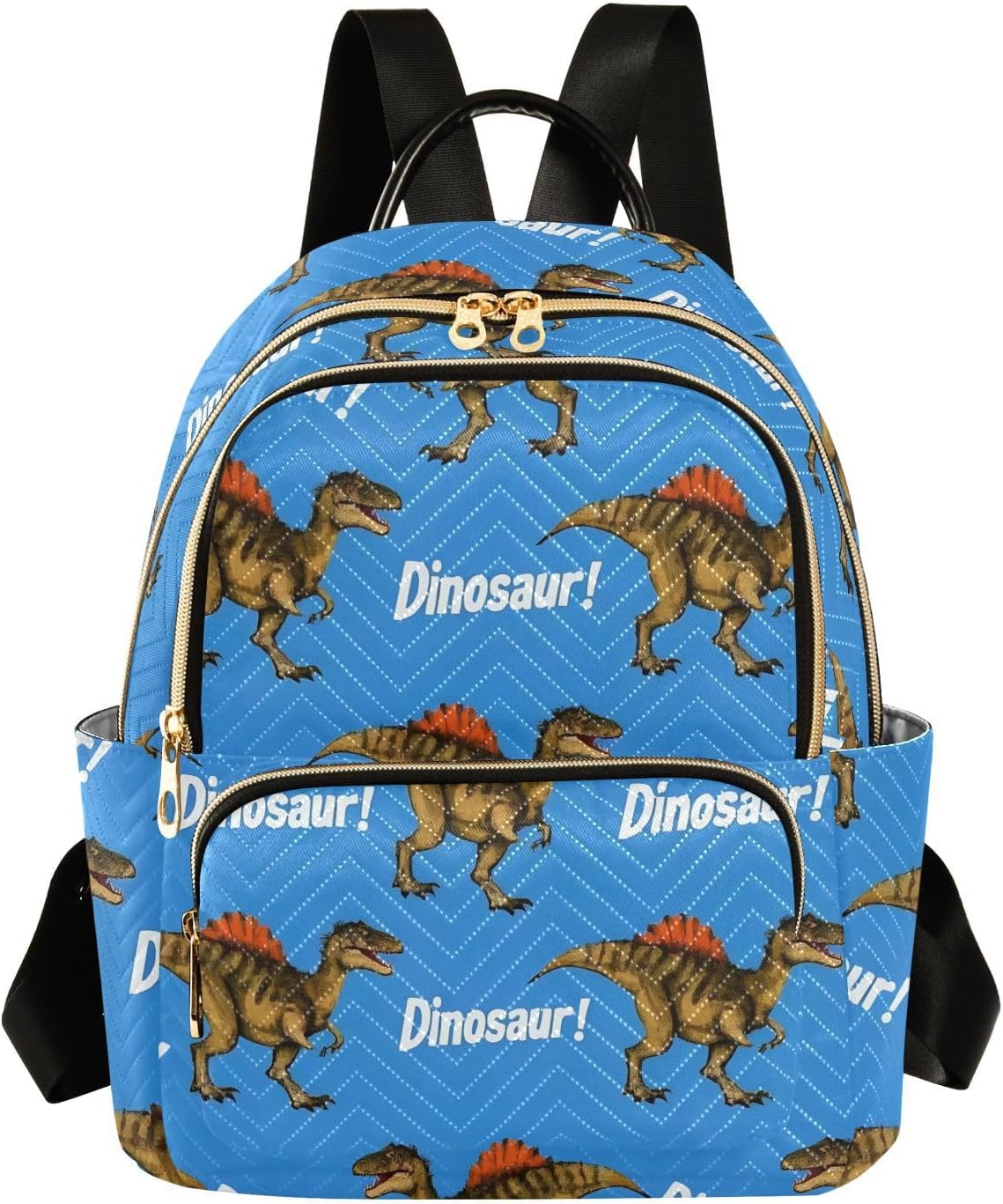 ALAZA Cool Dinosaur Dino Blue Small Backpack Purse for Women Travel Bag Fashion Daypack Back Pack Shoulder Bag