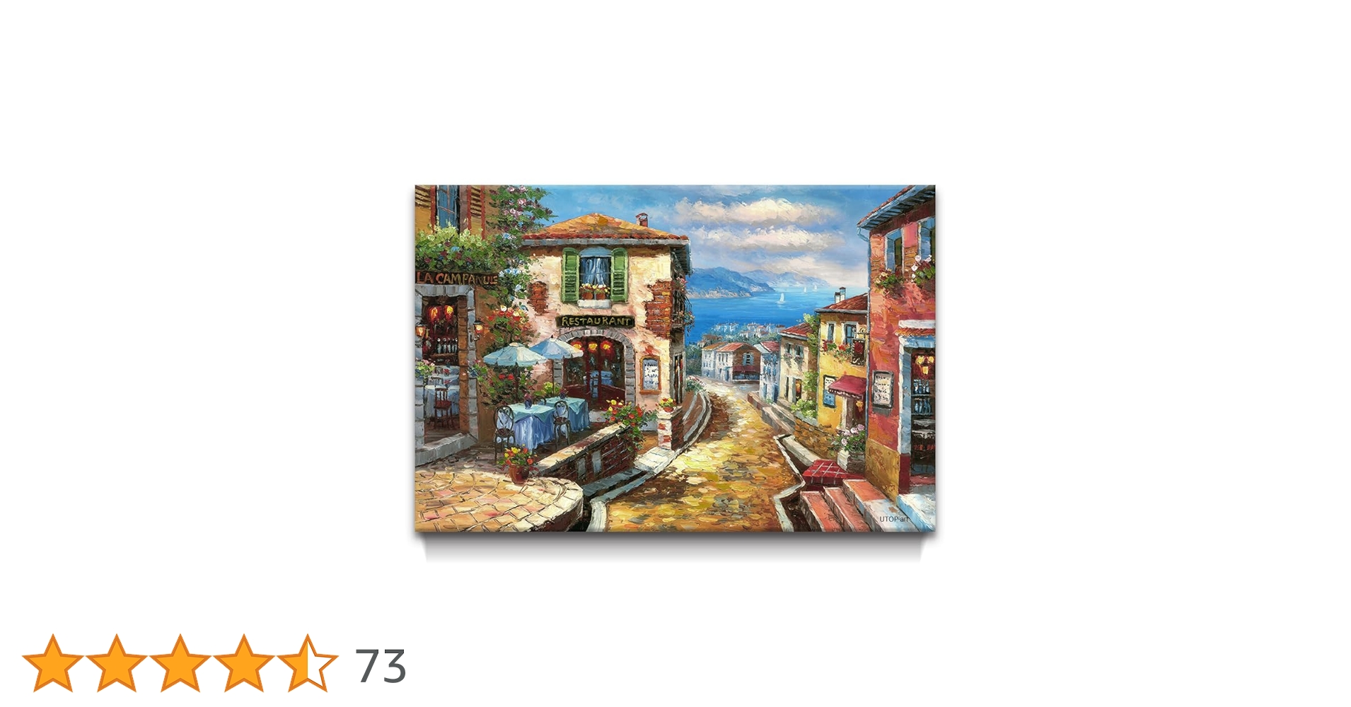 イタリア製の絵です, Amazon.co.jp: UTOP-art イタリアの都市景観抽象ウォールアート