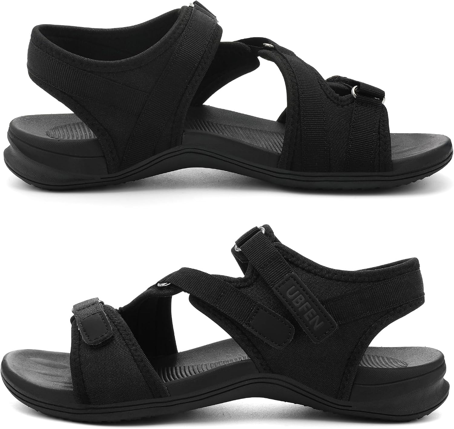 UBFEN Womens Hiking Comfortable Sport Walking Sandals Outdoor Athletic Water Sandals with Three Adjustable Straps - Image 5