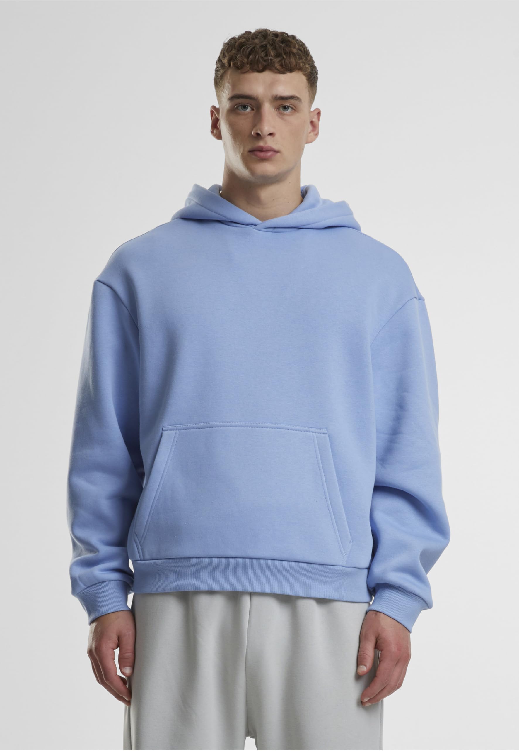 Urban Classics Fluffy Hombre Sudadera con Capucha Negro 70% algodón, 30% poliéster Regular