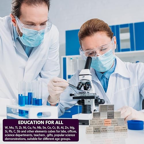 Miniatura 4 de Cubos de elementos metálicos de alta pureza, 99.99% de alta pureza, 0.39 pulgadas, cubo de elementos de alta densidad para colecciones de elementos,