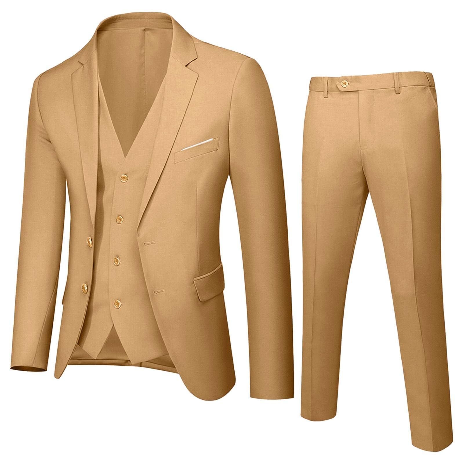 Generico Abiti Bambini, Ragazzi Primavera Autunno Solido Manica Lunga Pantaloni Cappotto Gilet 3 Pezzi Tuta Vestiti, Tendenza 2025