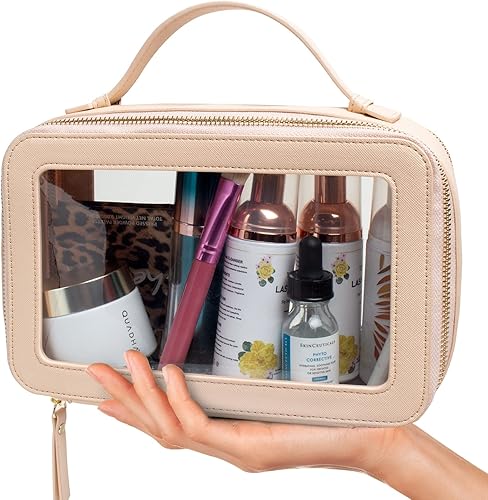Miniatura 2 de Bolsa de maquillaje transparente, neceser de viaje para cosméticos, organizador de maquillaje transparente, bolsa de almacenamiento transparente,