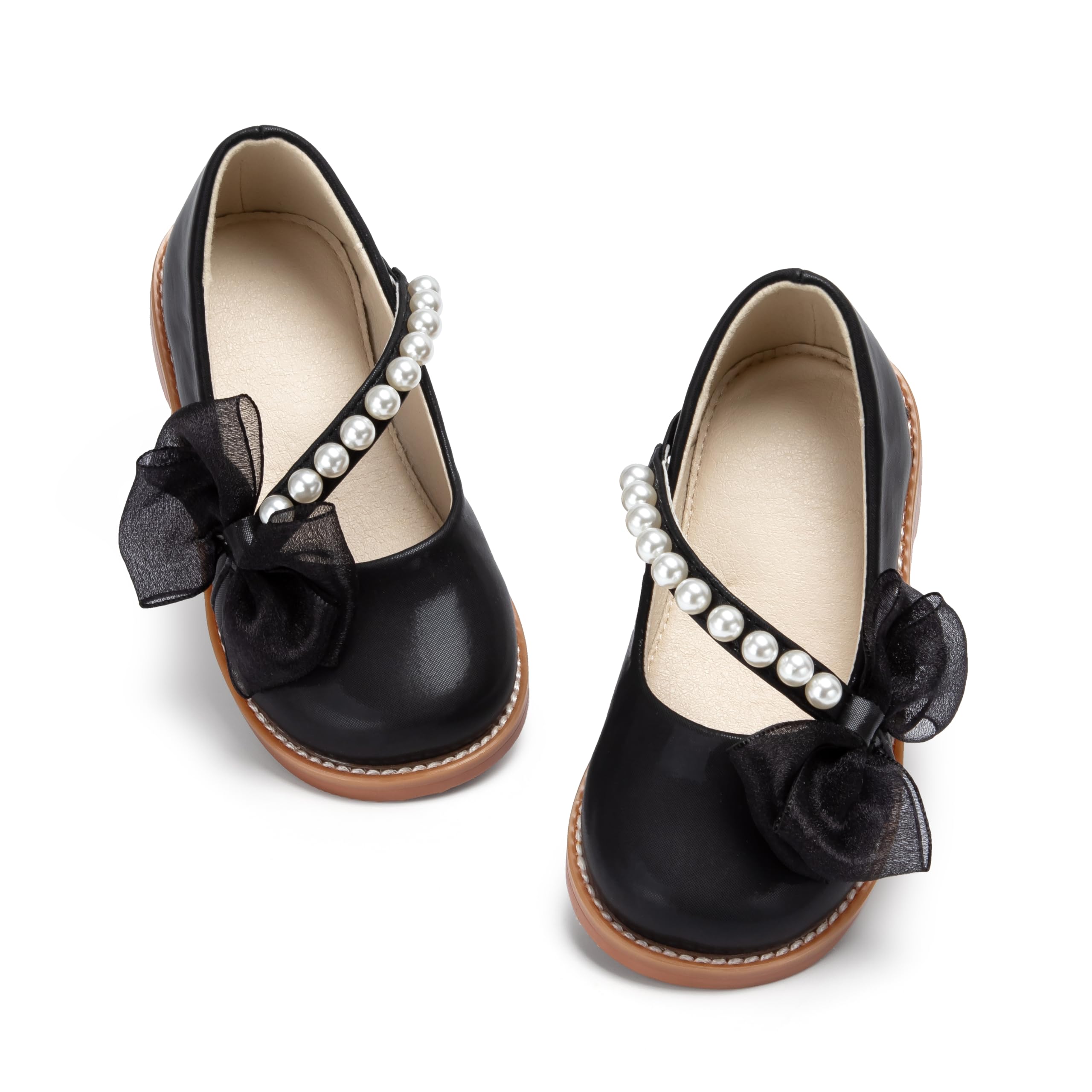 ESTINE Toddler Girls Mary Jane Oxford Dress Shoes Wedding &amp; School Uniform