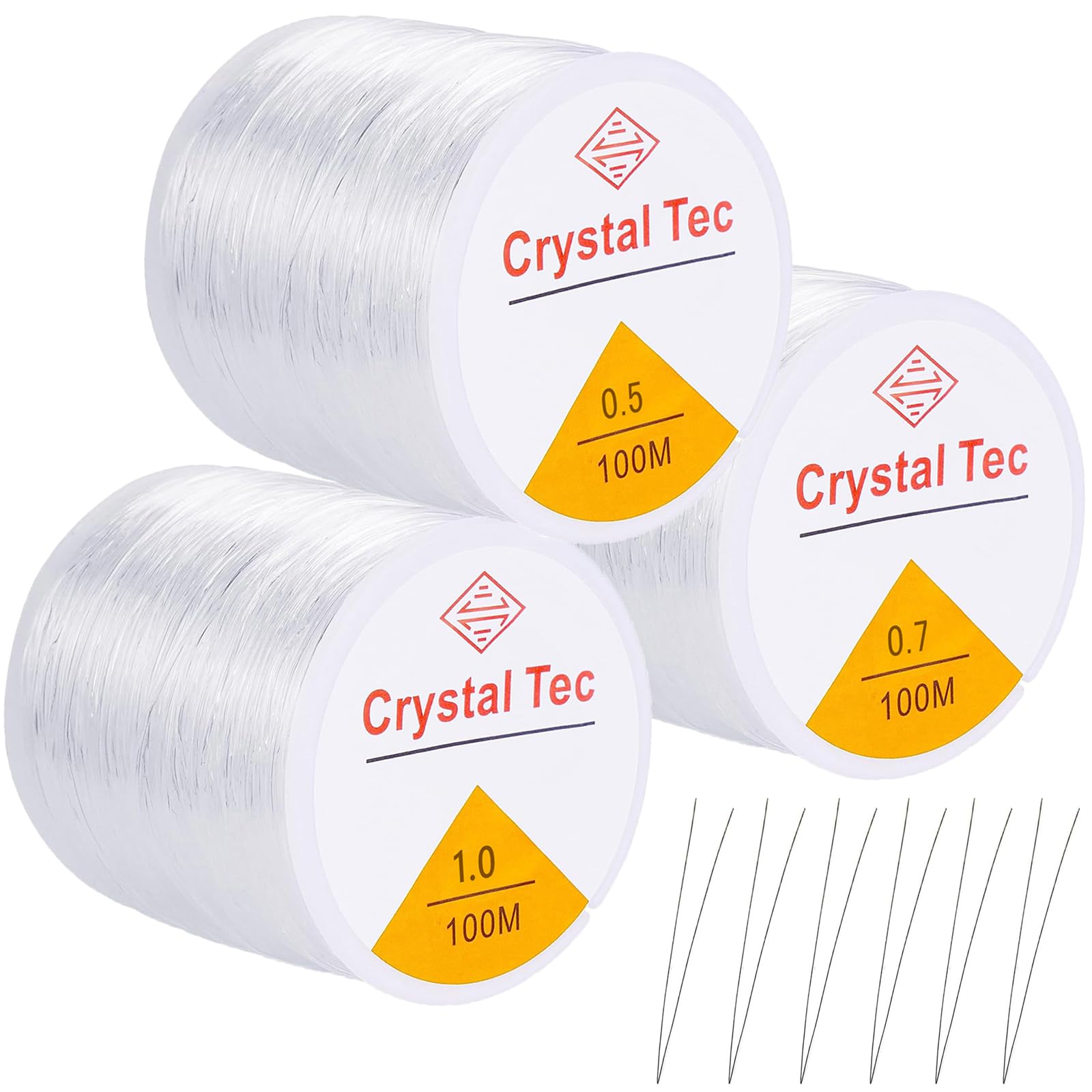Elastische Schmuckfaden 2 Rollen 100 m/Rolle Transparente Pe