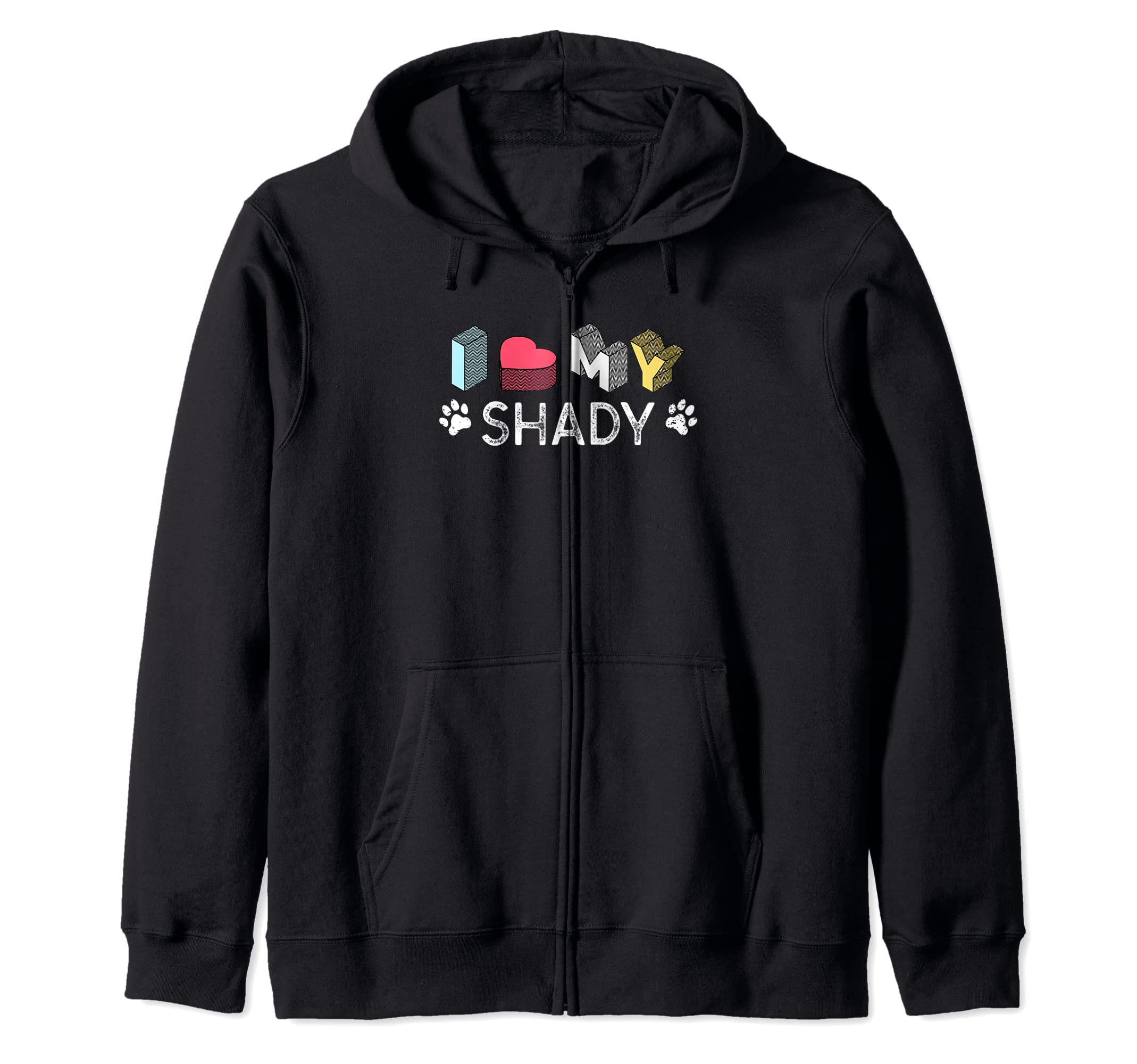 Shady Personalized Dog Name Shady Pet Lover Zip Hoodie