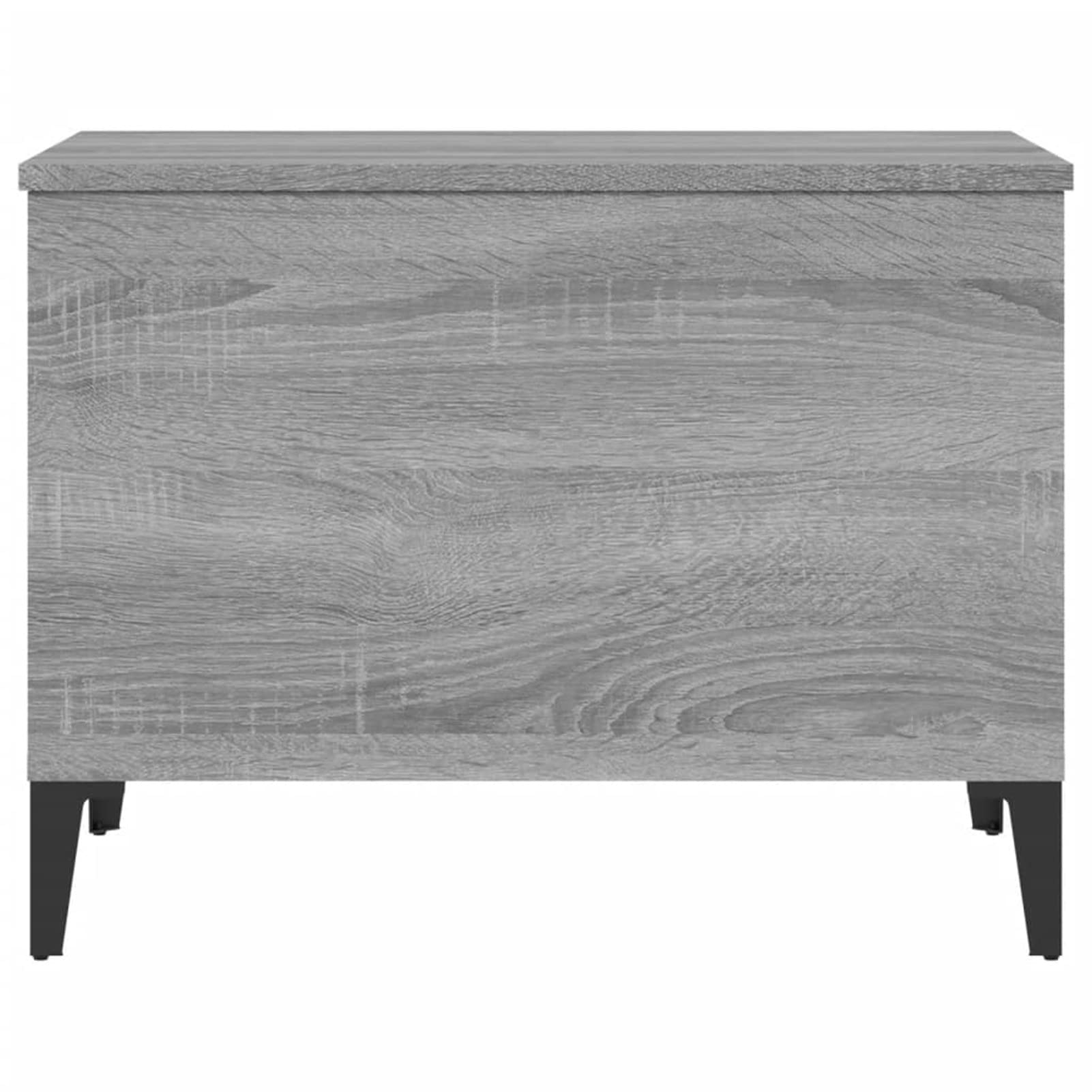 Homgoday Tavolino da caffè Sonoma grigio 60 x 44,5 x 45 cm, in legno ingegnerizzato, tavolino da tè per soggiorno, sala d'accoglienza degli ospiti, camera da letto e ufficio, mobili 1015