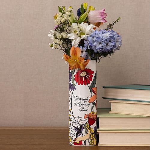 Miniatura 6 de Steel Mill & Co Original Book-Shaped Decorative Vase, Ceramic Vases for Home Decor, Cute Bookshelf Decor, Unique Vase for Book Lovers (Large -