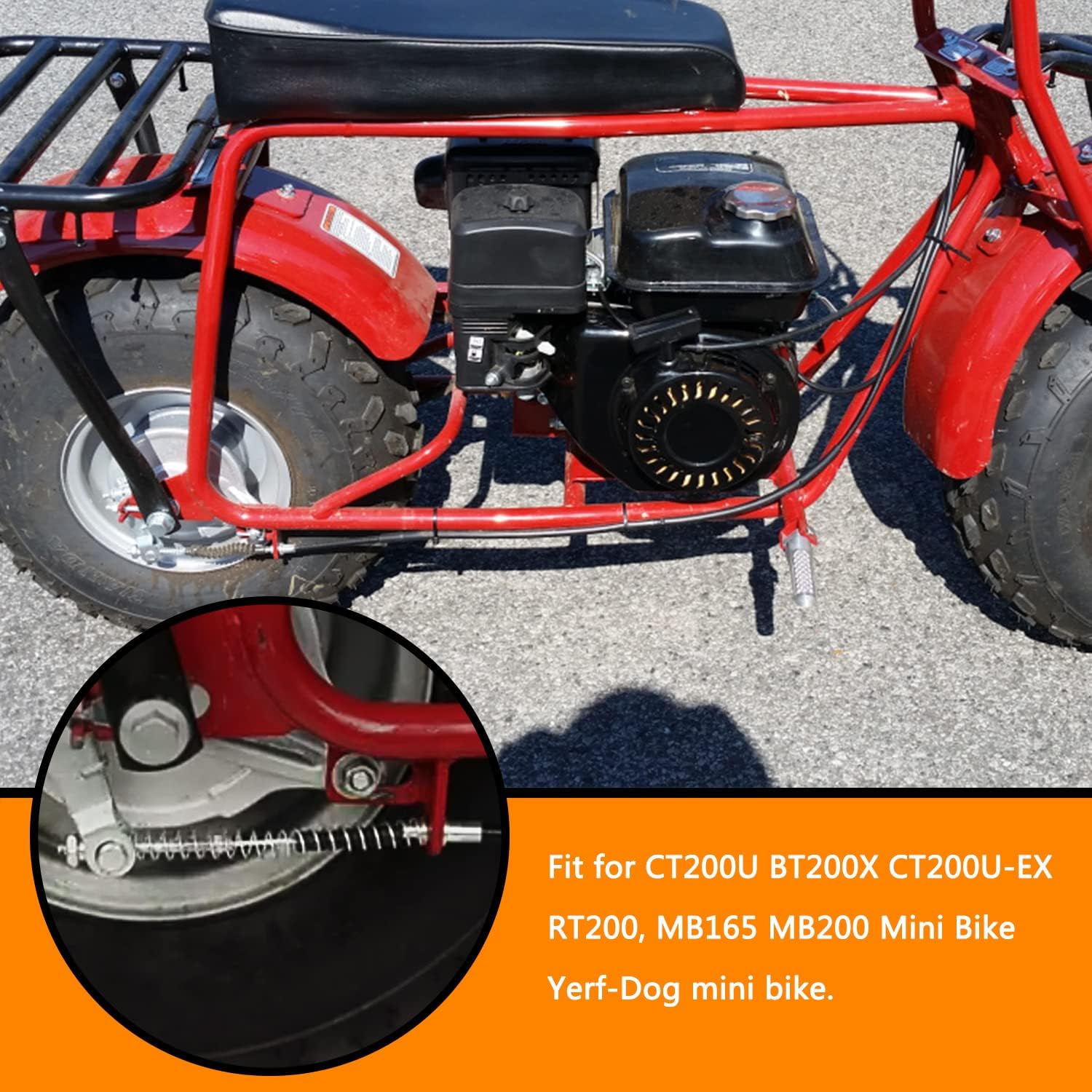 Destra E Sinistra Bobbio Left Brake Handle Lever For 97cc Baja Doodle Bug, MotoVox MB10 Mini Moto Guzzi V9 Bobber - Foto 7