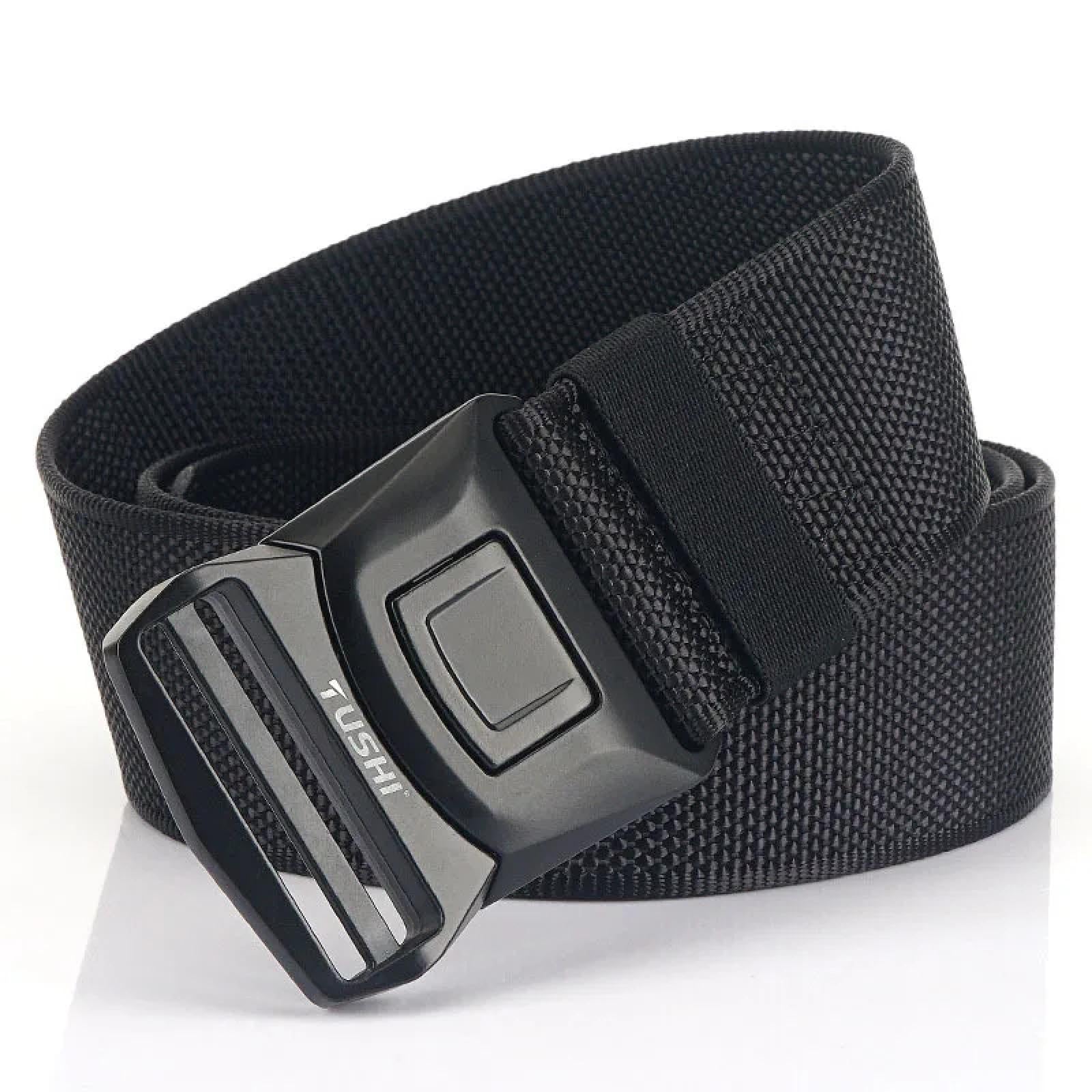 Cinturones Cinturón Táctico De 5 Cm De Ancho para Hombres Hebilla De Liberación Rápida De Aleación Antioxidante Cinturones Militares del Ejército Cintura Fuerte De Nailon para Exteriores