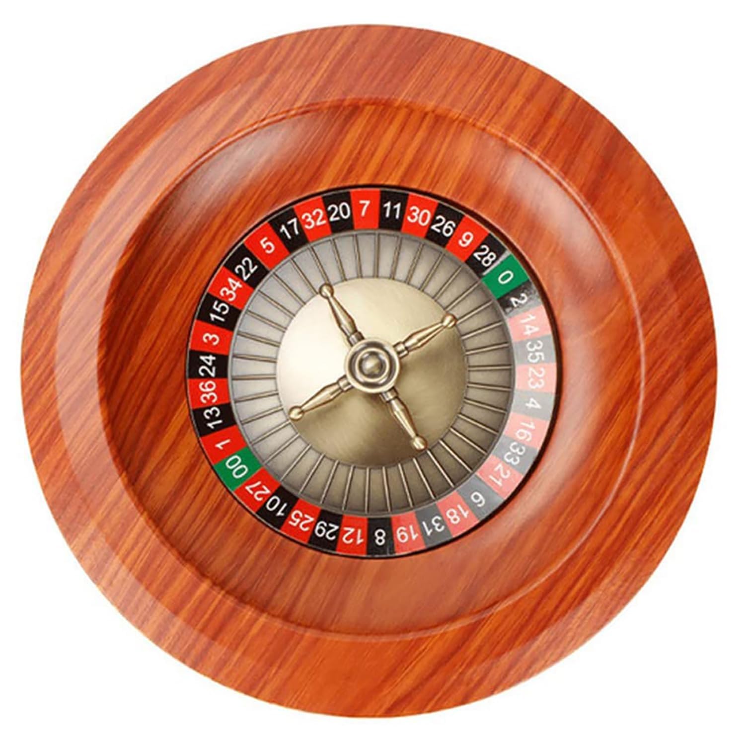 Roulette en Bois, Jeu Ludique De Casino, Accessoires De Bureau De 12 Pouces, Essentiel for La Soirée De Jeu
