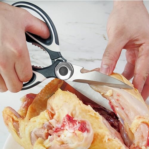 Miniatura 4 de Tijeras de cocina, tijeras profesionales para cortar carne, tijeras de cocina afiladas, tijeras multiusos para alimentos al aire libre, barbacoa, no