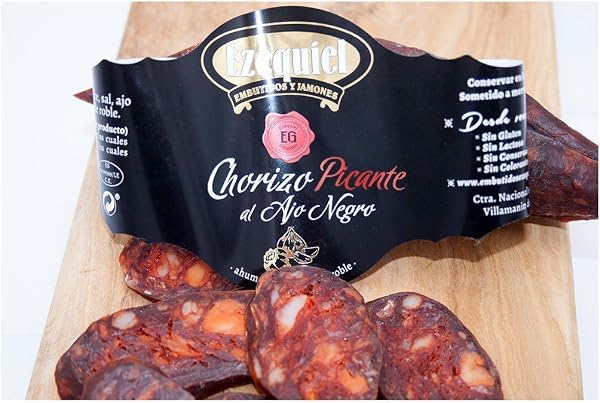 Embutidos Ezequiel Chorizo al Ajo Negro Picante Ezequiel 425 Gramos - 3